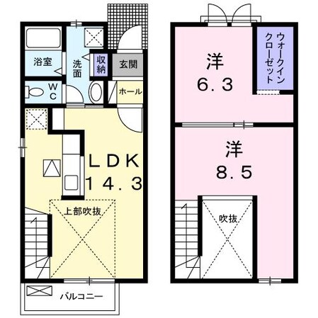 グレイスⅠ（高崎市大沢町）の物件間取画像